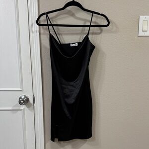 Elegant Black Slip Dress
